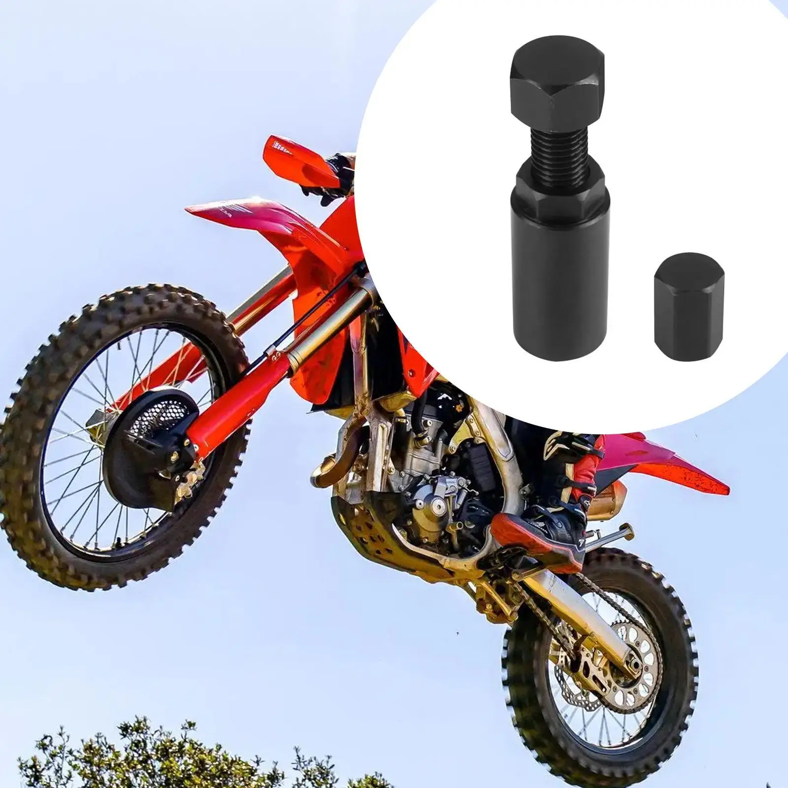 

Motorbike Flywheel Puller Steel Sturdy Internal Thread Removal Tool High Performance for Honda CRF250R Yamaha YZ450F