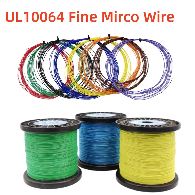 10/20/50M UL10064 FEP Wire 26/28/30/32/34/36/40AWG  Plastic Ultra Fine Micro Litz Wires Solder High Conductivity Copper Cable