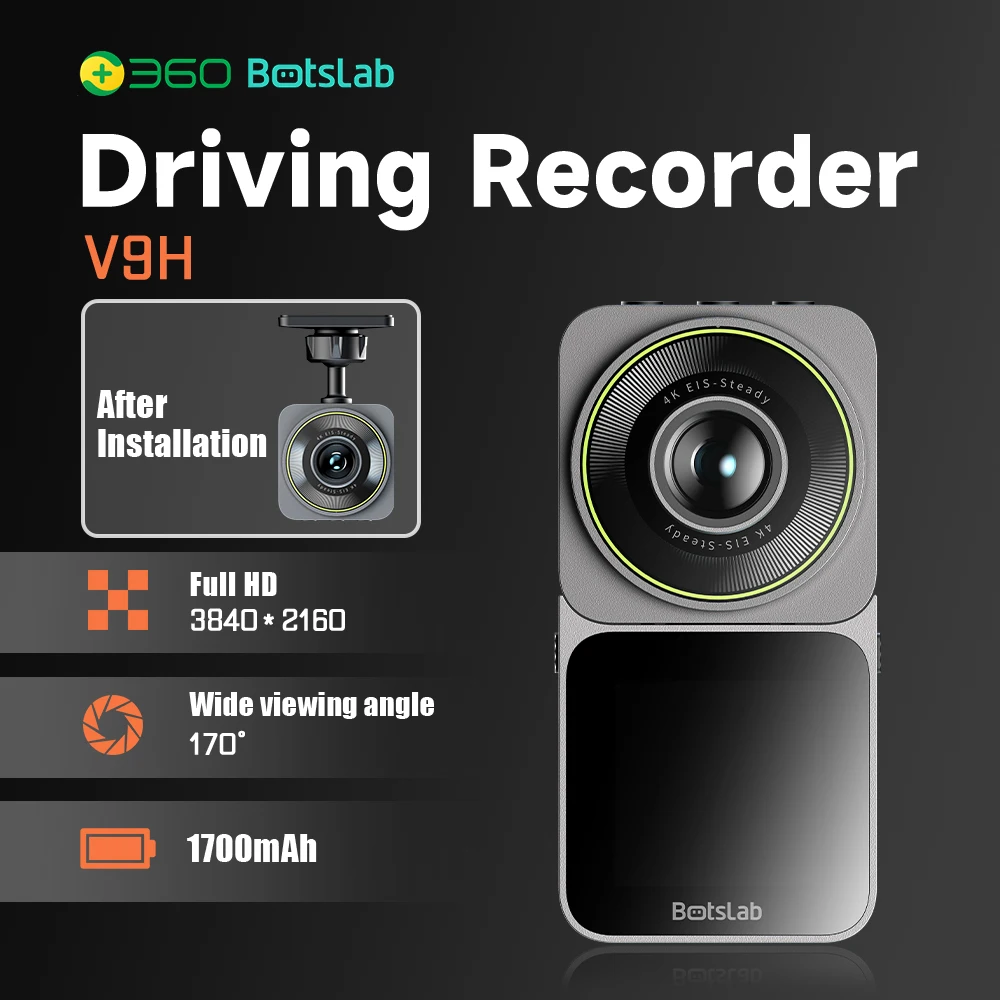 360 Botslab Dash Camera  V9H Drive Recorder UHD 4K 2160P Sports camera mode