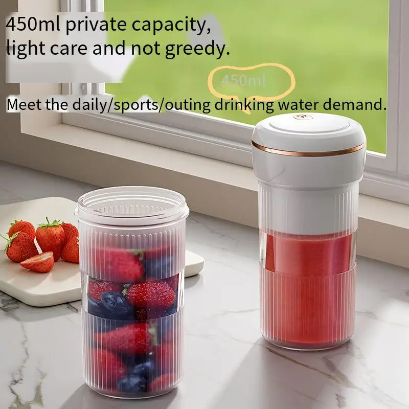 Portable Rechargeable Small Blender Fresh Juice Cup Multifunctional Grinder For Shakes Electric Juicer Machine Mini Blender