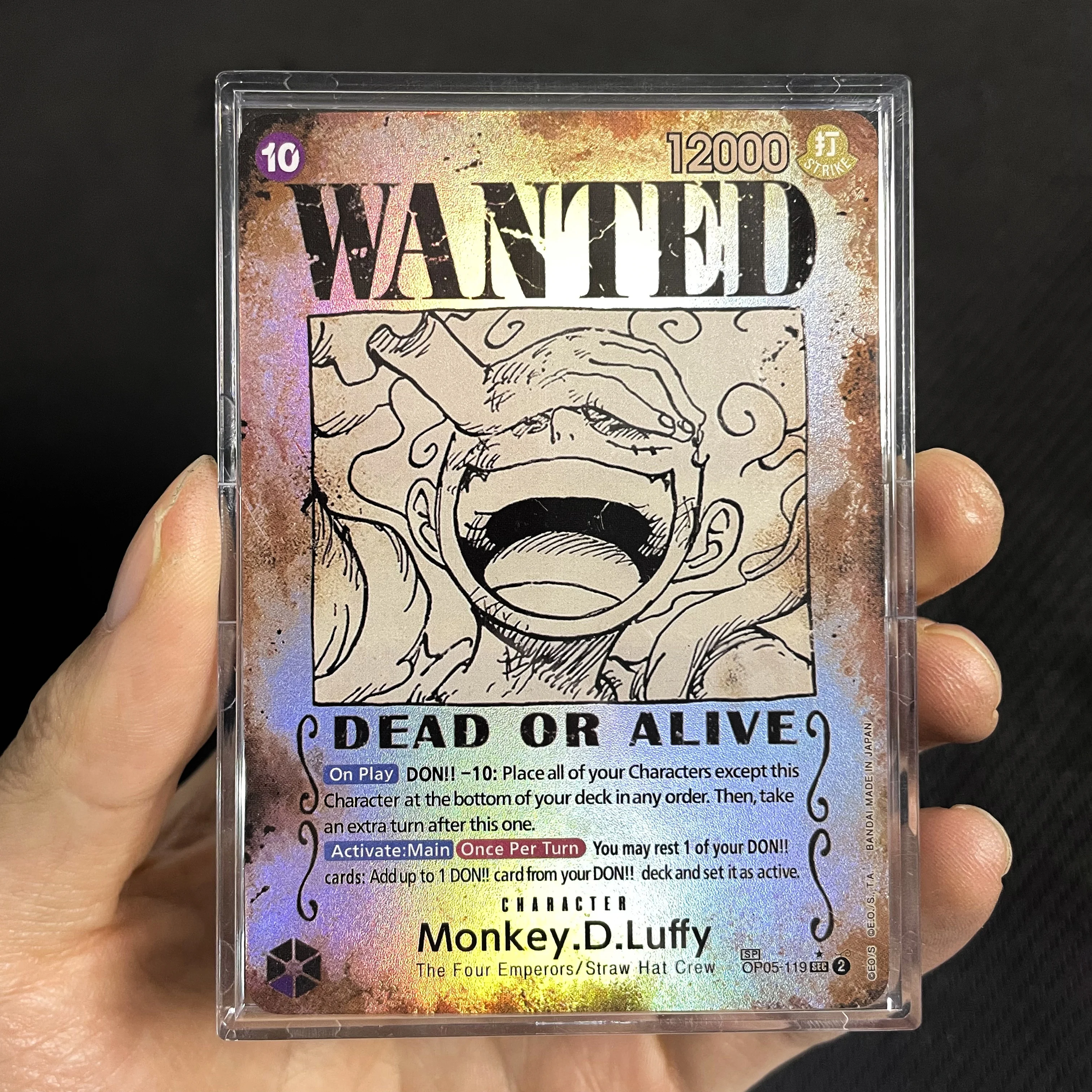 EEN STUK Proxy Card Monkey D Luffy SP-OP05-119 SEC WILDE Poster Alt Art/Geheime Zeldzame OPCG TCG Super Zeldzame Folie Kaarten