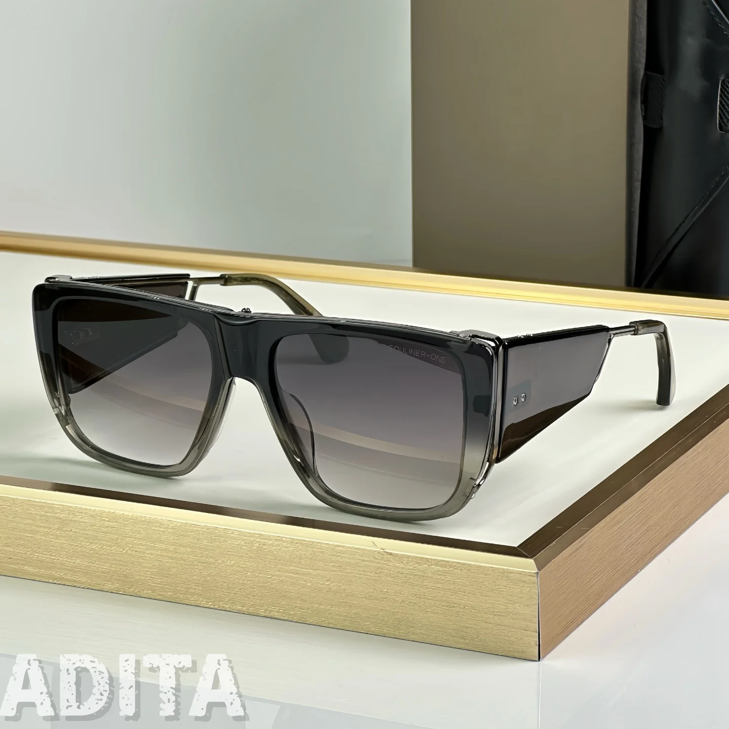 

ADITA SOULINER ONE DT127 Top Quality Sunglasses for Men Classic Women Luxury Brand Designer Fashion sun glasses UV400 With box