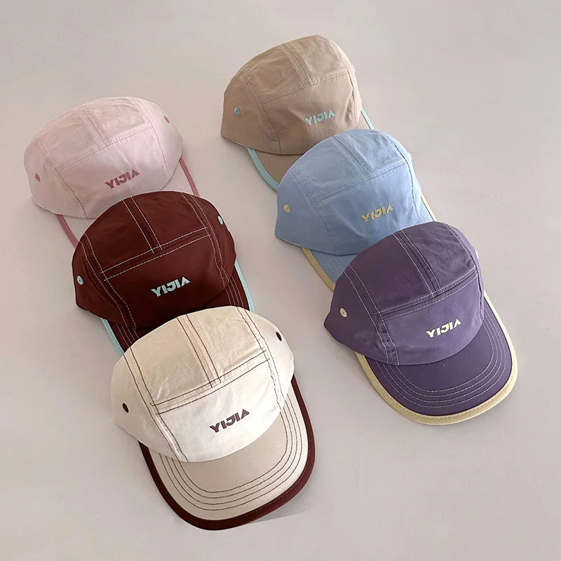 

Quick Drying Children Baseball Cap Outdoor Sport Duckbill Caps 1-5Year Boys Girls Sunscreen Visors Thin Breathable Kids Sun Hat