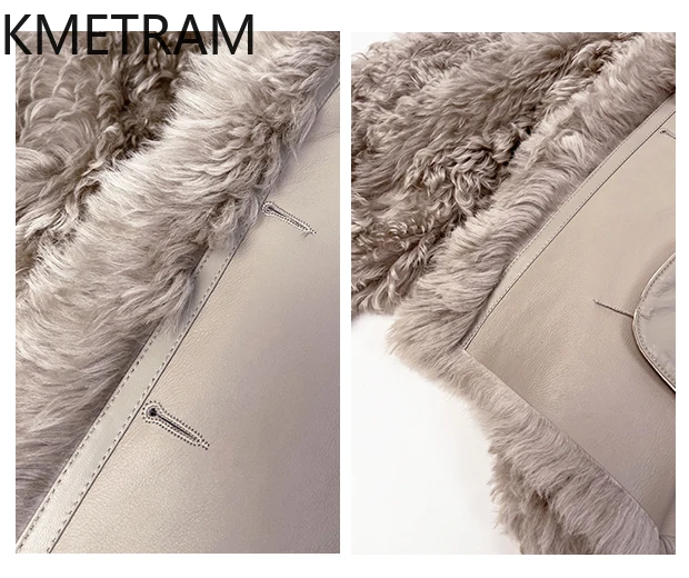 Natural Wool Sheepskin Double Faced Fur Jacket Women Top Quality Stand Collar Real Fur Coat Winter Woman Clothing 2025 abrigos