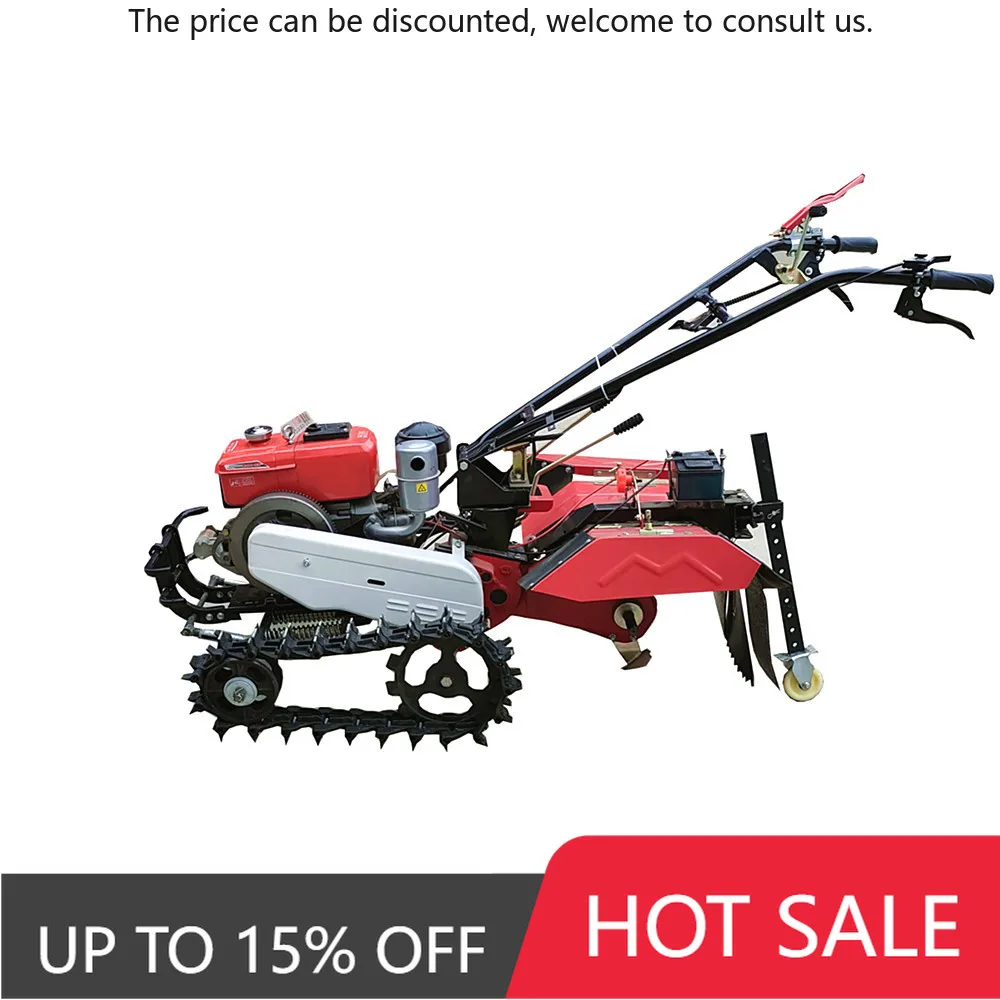 

7.5HP Chain Track Cultivator Orchard Greenhouse Plowing Machine