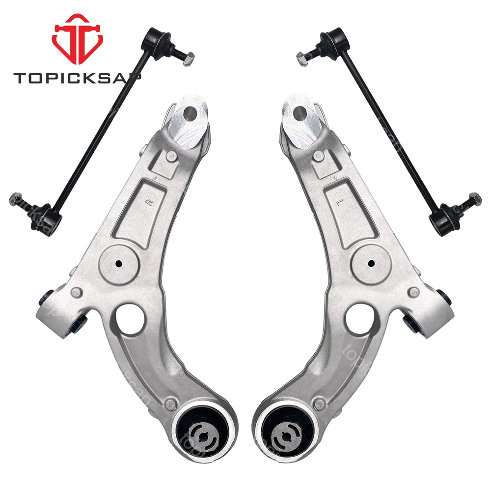 TOPICKSAP Front Lower Control Arms Ball Joints Sway Bar Links Kit for Jeep Cherokee AWD 2014 2015 2016 2017 2018 4668993AF