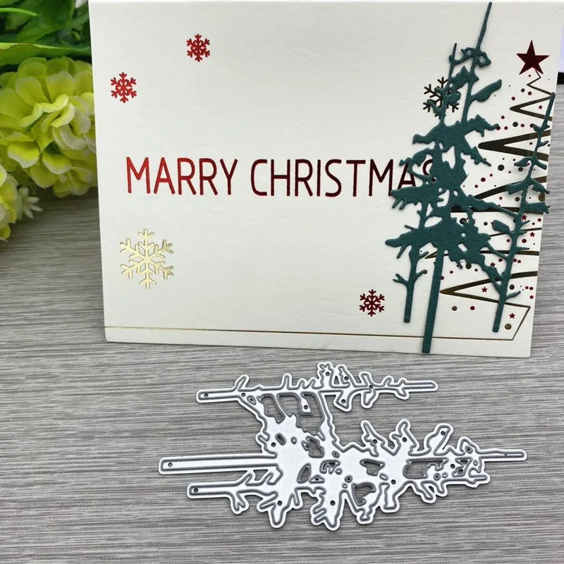 Christmas Tree Metal Cut Dies Stencils for Scrapbooking Stamp/Photo Album Decorative Embossing DIY Paper Cards