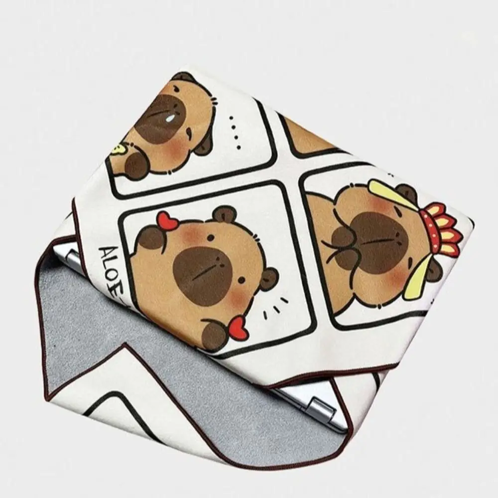 

Self-Adhesive Protective Wrap Wrap Cloth Capybara Cartoon Magic Folding Cloth Portable Anti-Scratch Lens Storage Bag