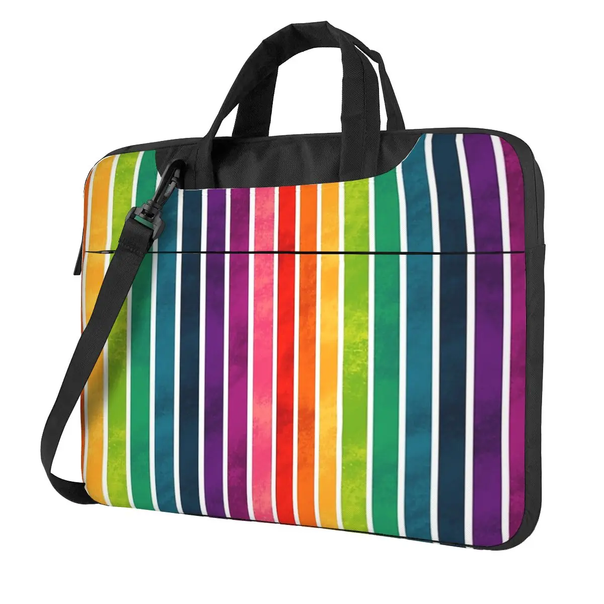 Rainbow Stripes Laptop Bag Protective Case Computer Bag 13 14 15.6 Inch Crossbody Notebook Pouch For Macbook Pro Air