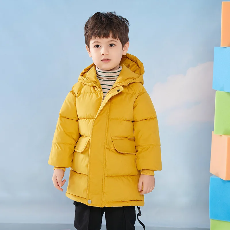 Children's down jackets for girls, medium to long styles for boys, over the knee sizes for boys, medium to large sizes for child