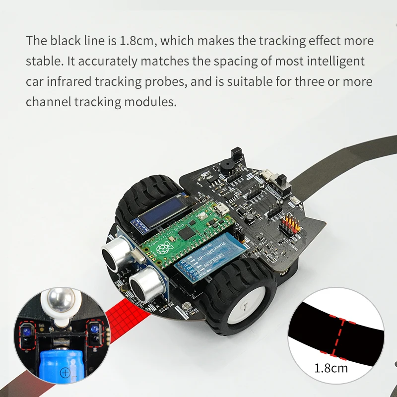 Yahboom Tracking Map Simple and Practical Ring-shape Design Suitable for Smart Arduino and Micro:bit Robot Car