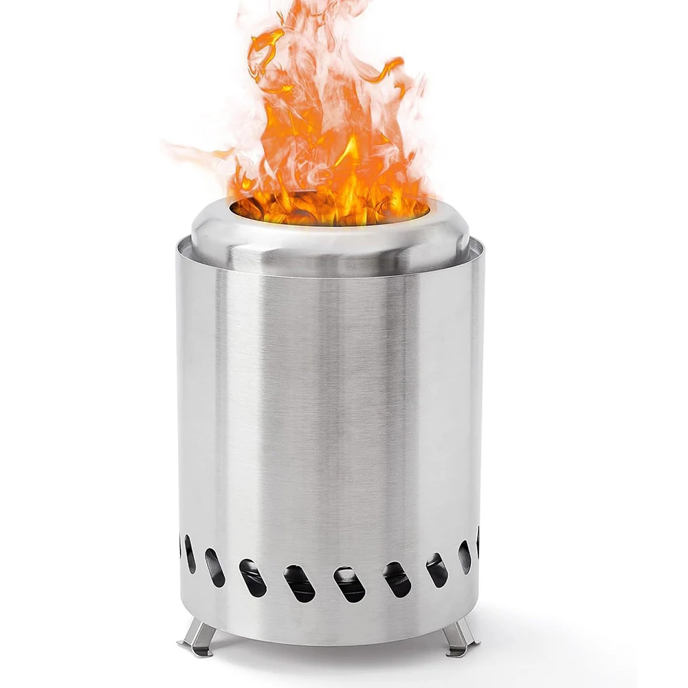 

Portable Mini Stove Smokeless Tabletop Fire Pit Stainless Steel Mini Fire Pit Wood Burning Or Pellet Fueled Portable Bonfire