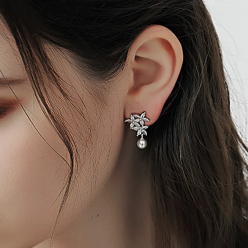 Miallo موضة حجر الراين الزركون الزفاف قلادة طويلة أقراط للنساء الزفاف أقراط كريستال كبيرة لوصيفات العروس