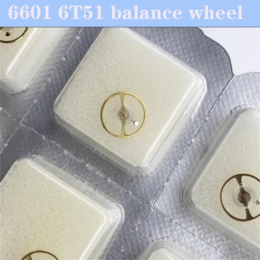 

Аксессуары для часов, оригинальные, новые, подходят для 6601 6T51, балансировочное колесо с механическим механизмом, полное поворотное (включая пружина)