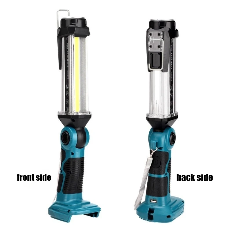 2000LM LED Work Light 35W for Makita 18V Lithium-ion Battery Portable Light Horizontal Down Light Outdoor Handheld Flashlight