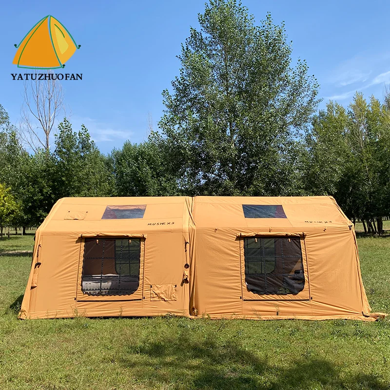 

Надувная палатка для кемпинга - уличная пневматическая палатка, быстрая установка, водонепроницаемая семейная палатка для кемпинга, оптовая цена