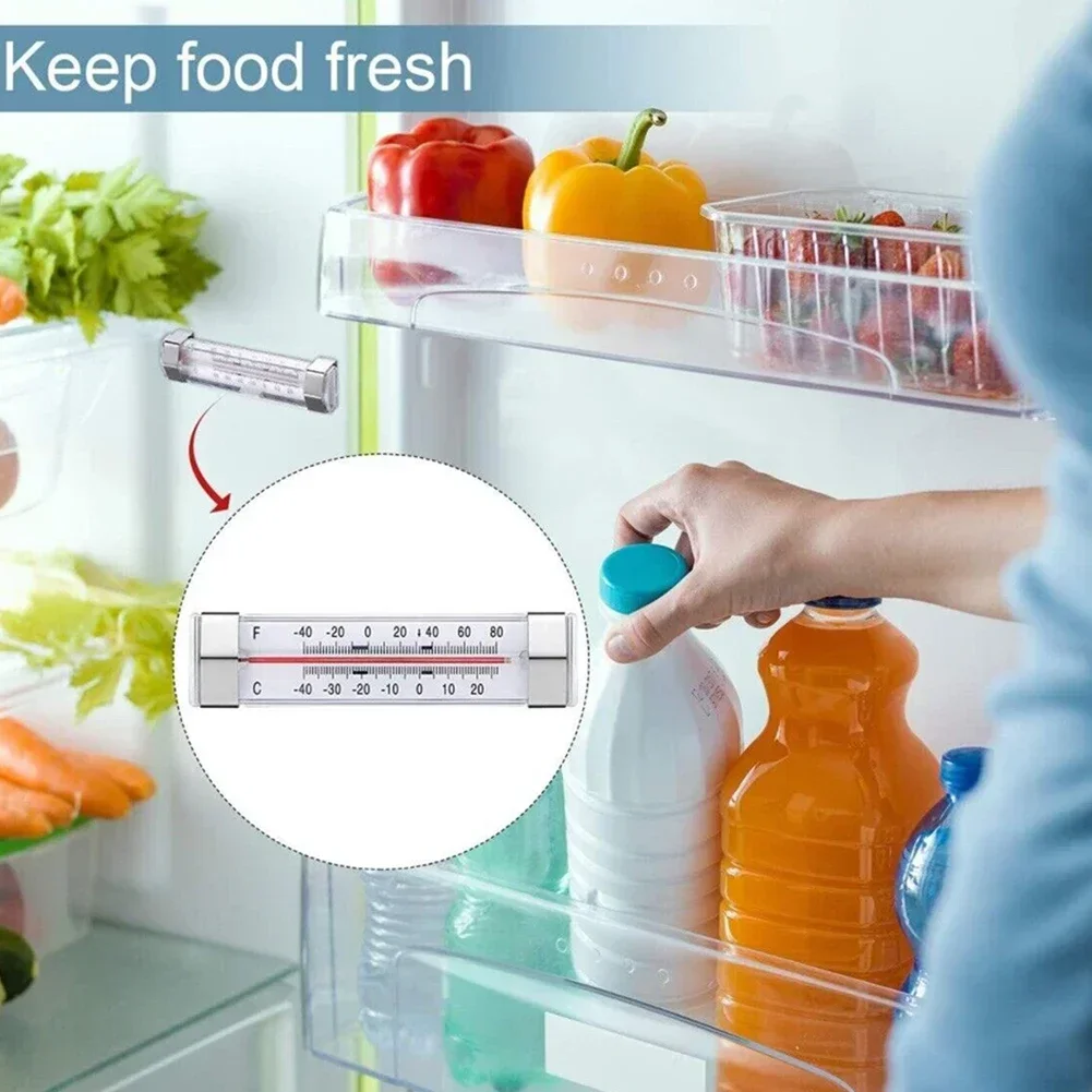 Efficient Fridge Freezer Thermometer Accurate Temperature Readings Clear Display Monitor Multiple Units Compact Size