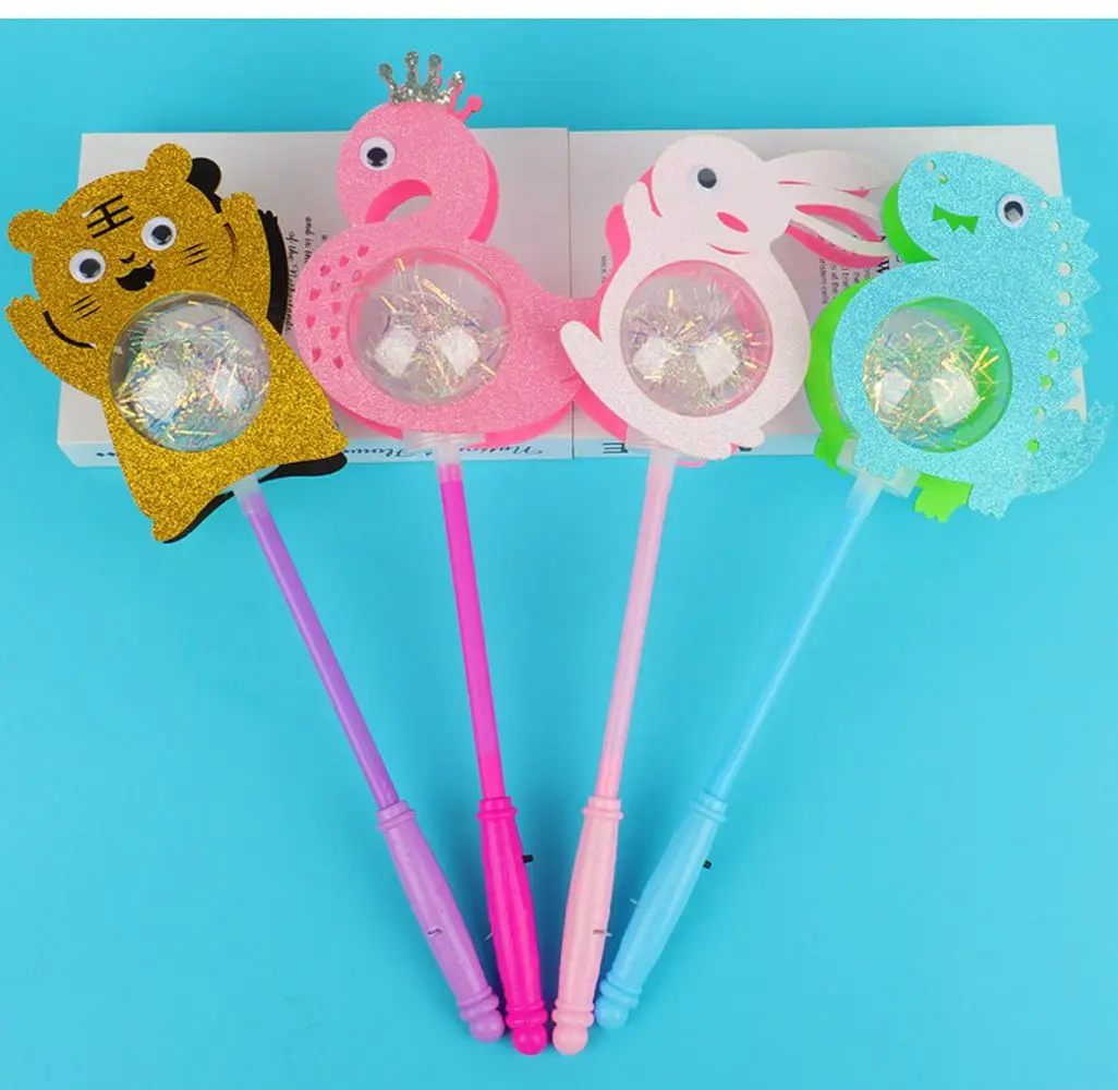 Animals Colorful Fairy Luminous Children Party Flashing Toy Light Up Toy Stick Led Glowing Wand Kid Gift