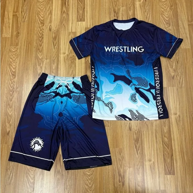 

2026 New Y2K Style Wrestling and Fighting Suit, High Elasticity, Quick-Drying, Anti-Abrasion Clothing, Men's Combat Sportswear