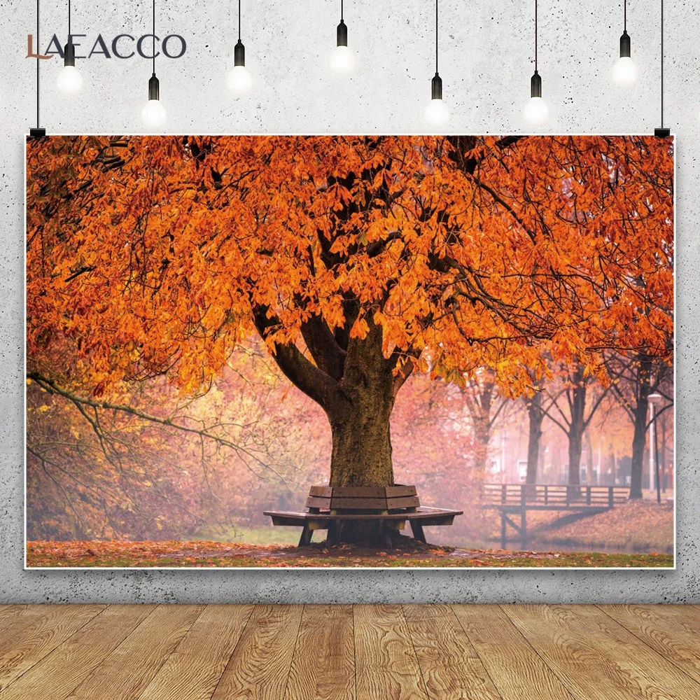 Autumn Natural Scenery Mountain and Forest Photography Background Fall Leaves Boulevard Road Indoor Wall Decor Backdrop Banner