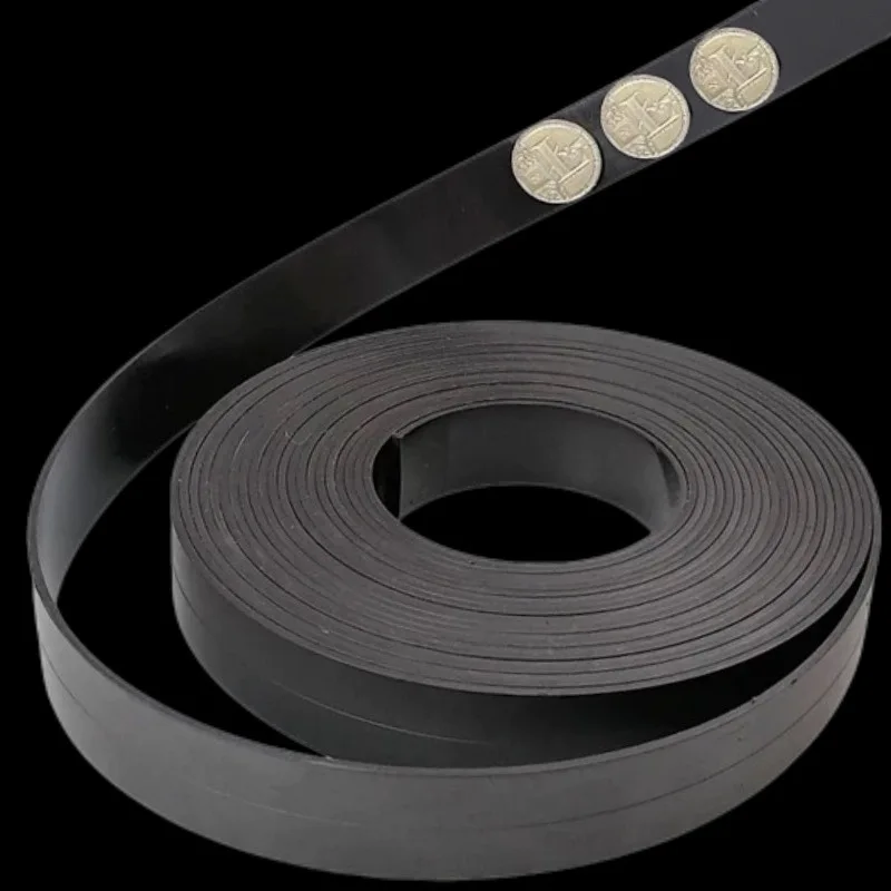 Flexibles Magnetstreifenband 1-5 Meter Gummimagnet Verschiedene Größen 10x2 12x2 50x1,5 20x2 25x2 mm für pädagogische industrielle Nutzung – Detail 3