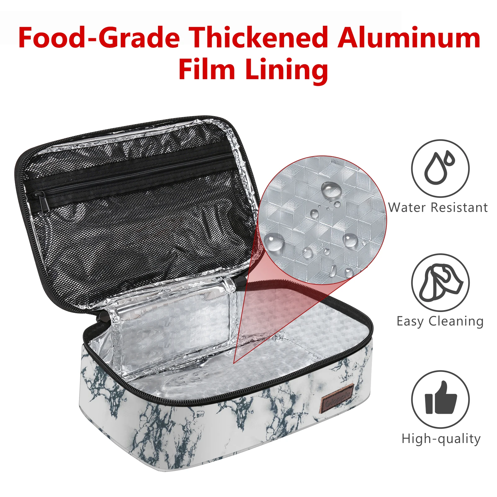 Aosbos Mini Lunchbag Flat Lunch Petty Portable Cooler Bags Reusable Lunch Boxes for Children Portable Fridge Thermal Bag Box