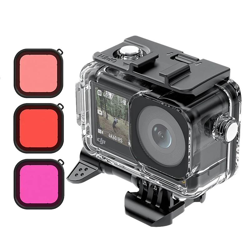 

40M Waterproof Housing Case For DJI Action 3 4 Heat Sinking Underwater Case High Strength Protector Cover For Action 3