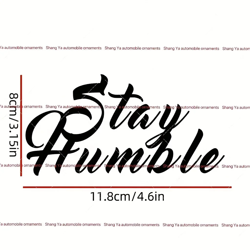 1 قطعة البقاء متواضعة مخطوطة الخط ملصق 11.8x8 سنتيمتر لاصق مائي لسيارة الكمبيوتر المحمول DecorativeC #6