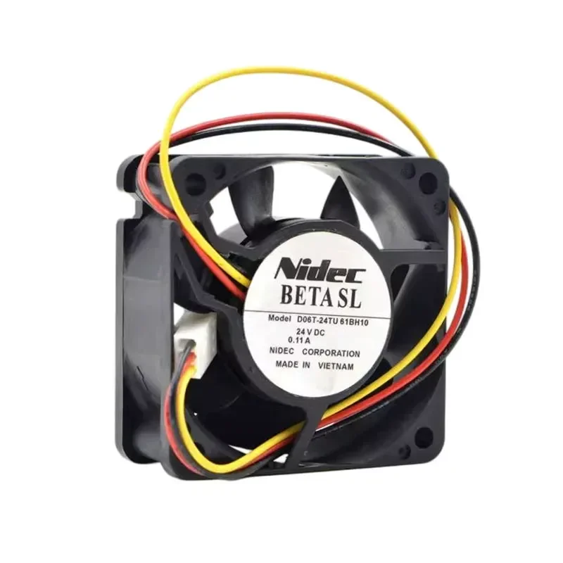 New nidec 24V0.11A6025 6CM D06T-24TU 61BH10 industrial computer fan, inverter