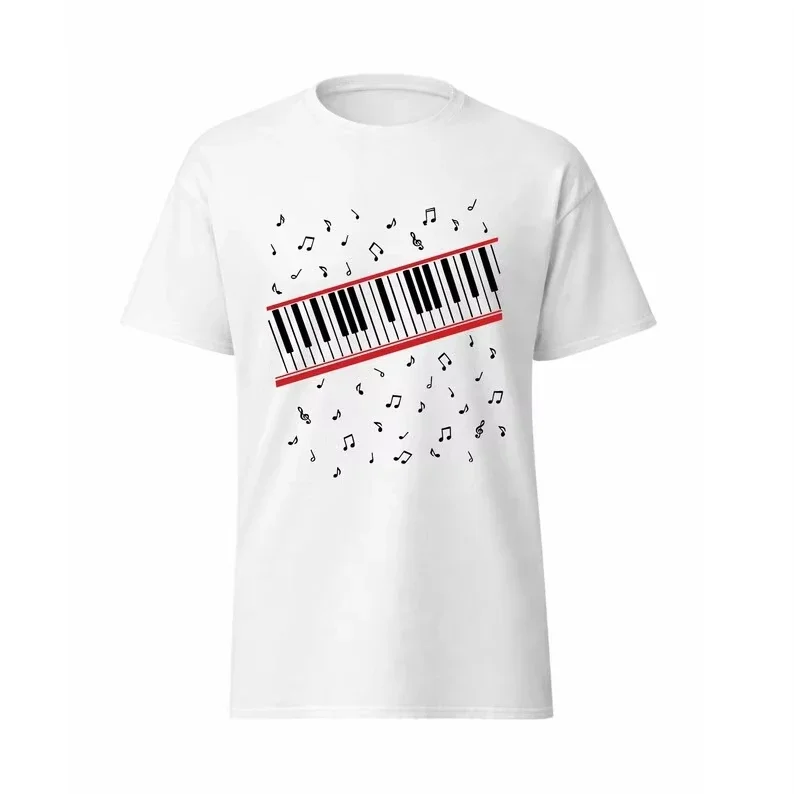 Summer Fashion Trendy Casual Tee Michael Jackson Beat It Tshirt Piano & Music Notes Gift for Fan King of Pop Shirt 90s Music Fan