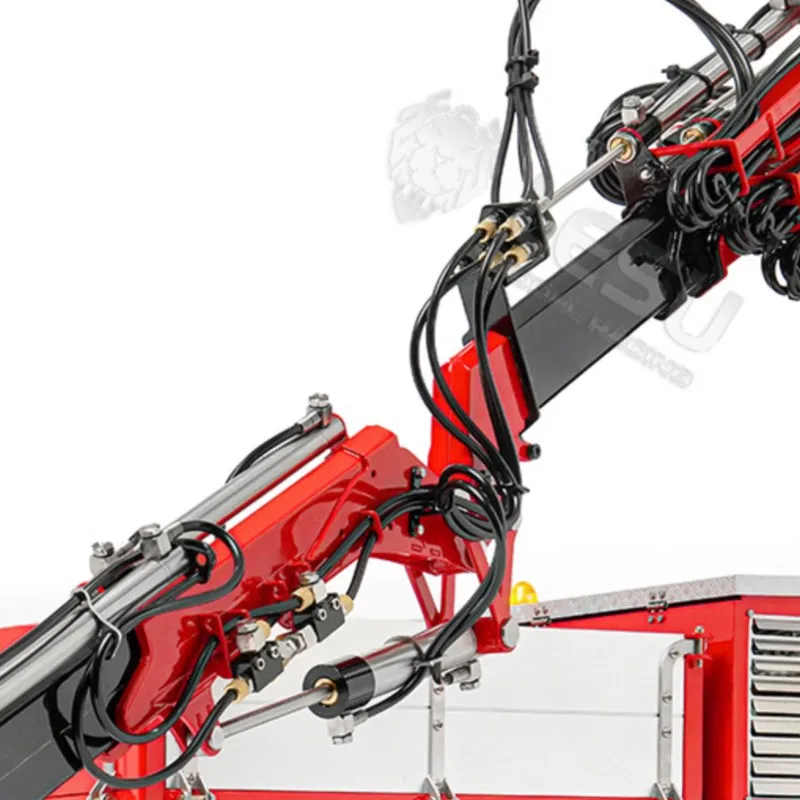 6X6 Metal LESU 3363 1/14 RC Hydraulic Crane Truck Fly Jib Arm 3Speed Radio Control Lorry 6 Outriggers Axle Diff Lock Vehicle Car
