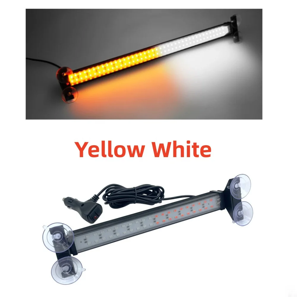 12V-24V 40 LED Strobe Light Emergency Flash Warning Lamp Auto Windshield Bar Traffic Advisor Flashlight Red Blue Car Accessories