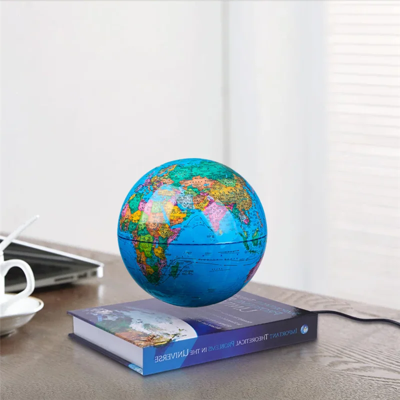 New Discoloration 3D Magnetic Levitation Globe Lamp Night Light Rotating Globe Floating Lamp Home Decoration Holiday Gift