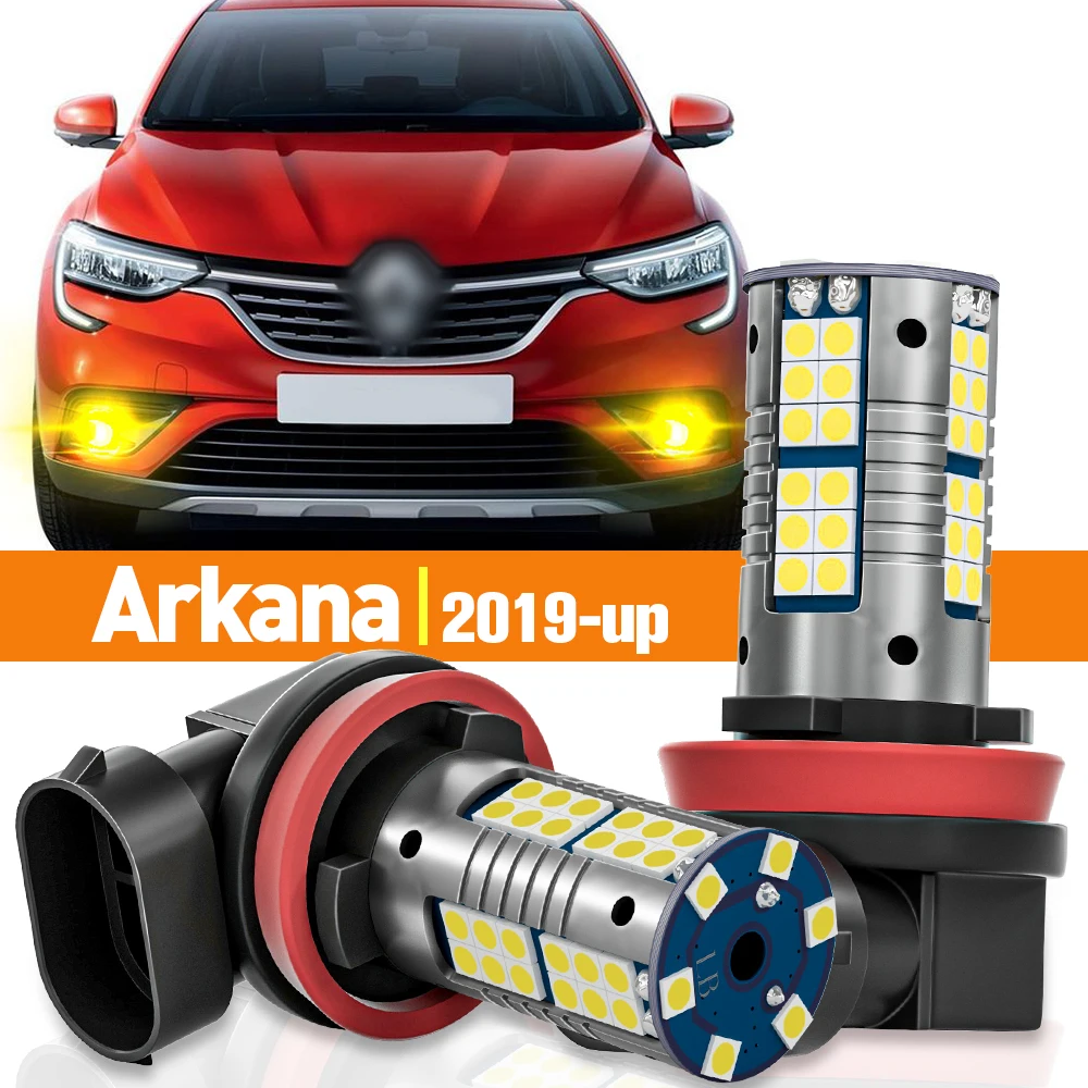 2pcs LED Fog Light For Renault Arkana 2019 2020 2021 Accessories Canbus Lamp