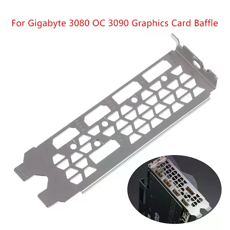 1pc IO I/O Shield Backplate Baffle for Gigabyte 3080 OC 3090 Blocking Plate Graphics Card Baffle Bezel