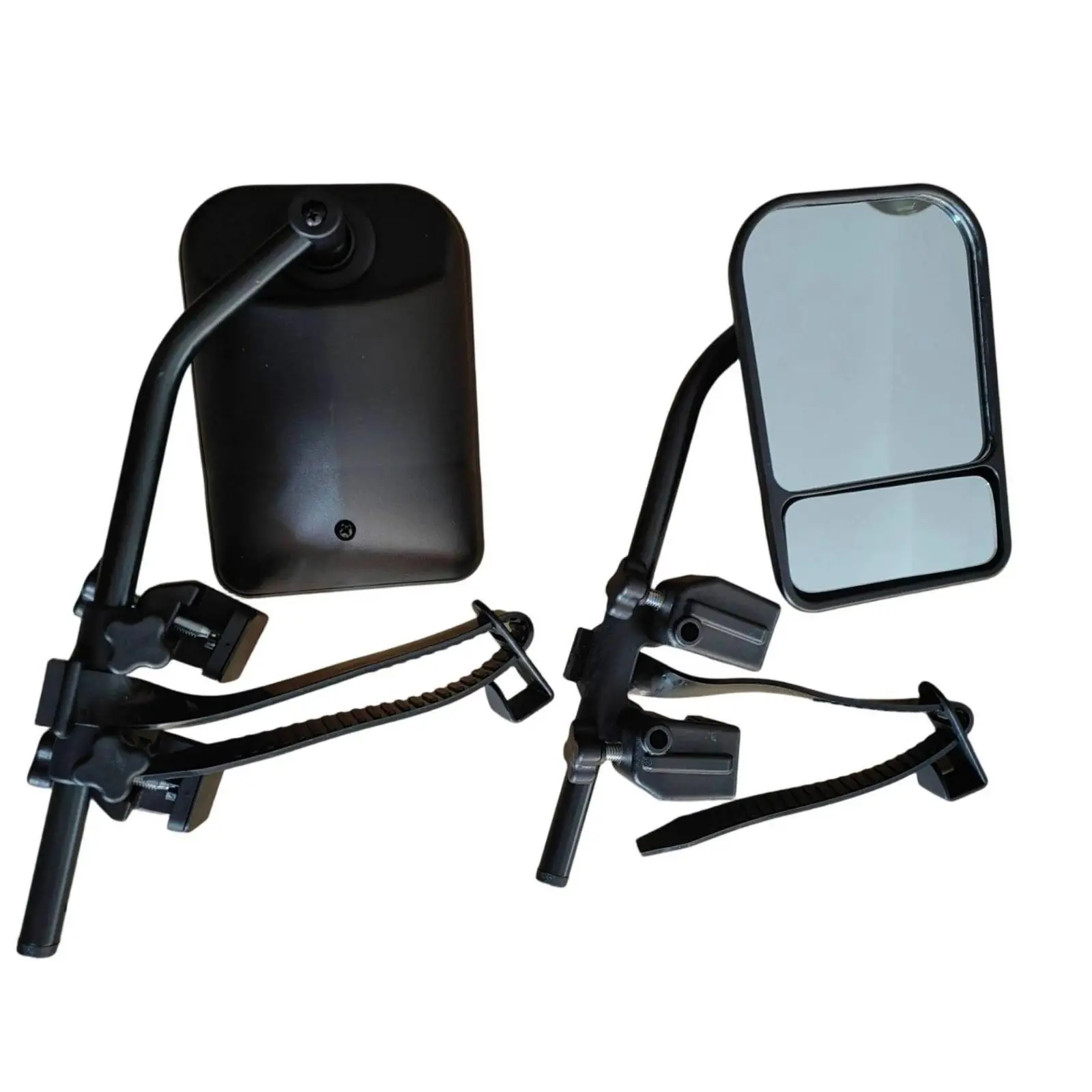 Clamp on RV Mirror for Truck Towing with Adjustable Strap and Metal Frame for SUV