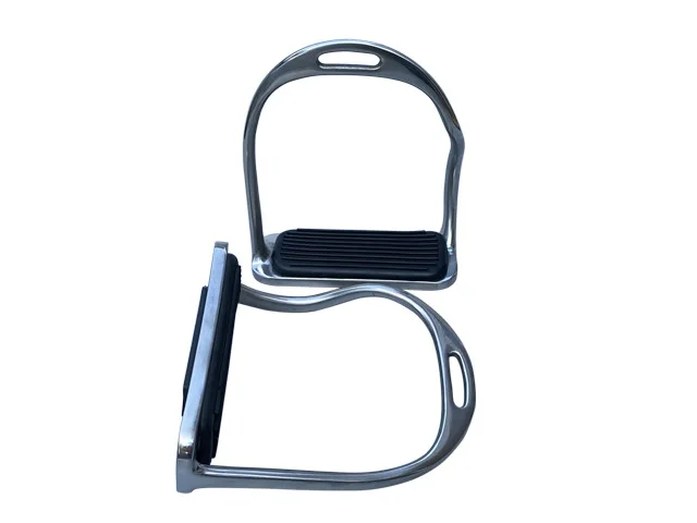 ركاب الحصان من الفولاذ المقاوم للصدأ على الطراز الإنجليزي، لتخفيف آلام الركبة/الكاحل #3