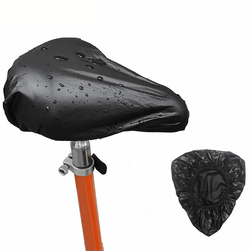 New Bicycle Saddle Seat Rain Cover PVC Dust-proof Waterproof Cover Hot-pressed Bicycle Seat Cushion Protector Riding Equipment