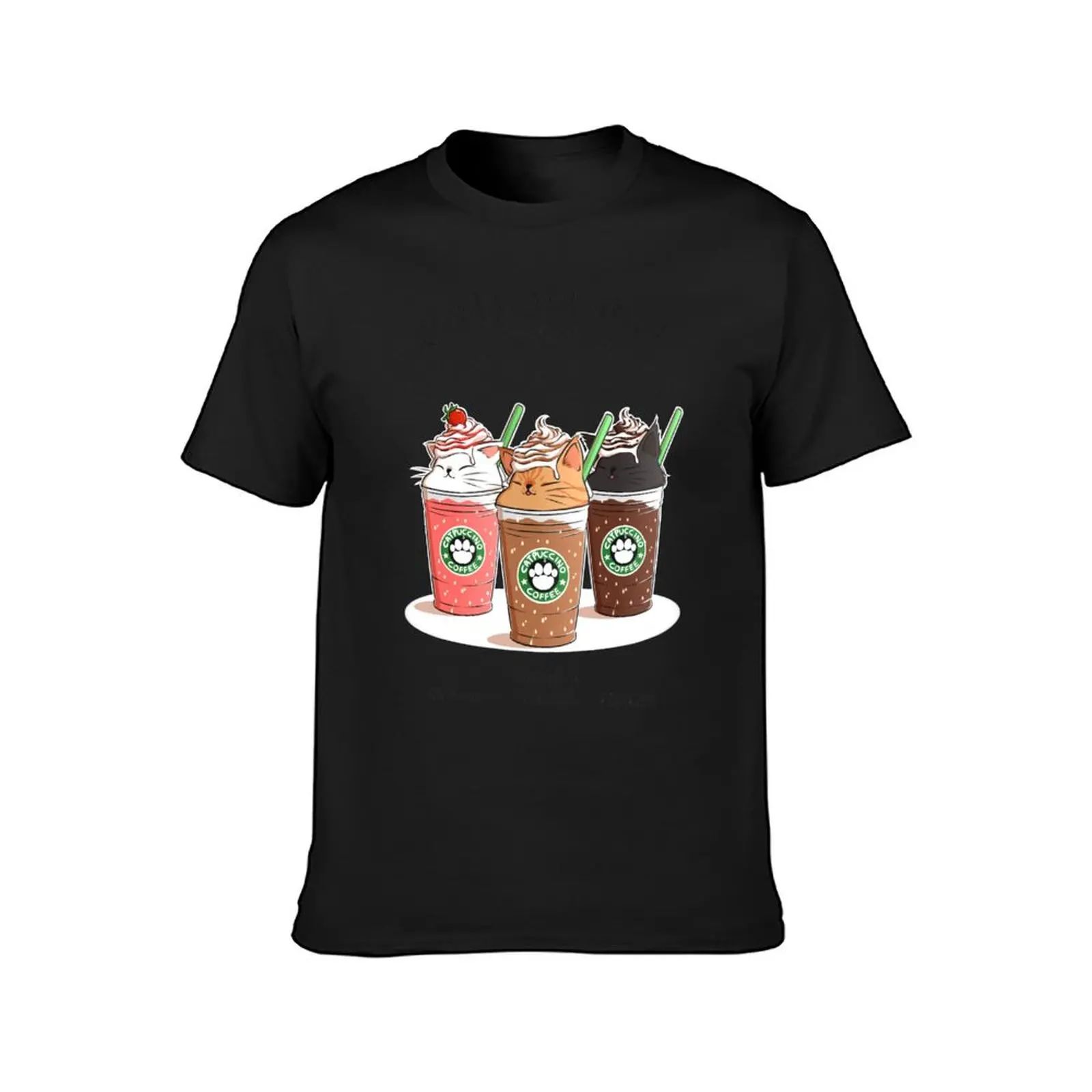 Catpuccino! For a purrfect morning! T-Shirt plus sizes customizeds fitted t shirts for men