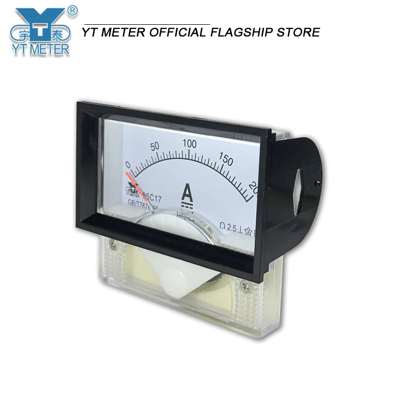 85C17 DC ammeter 30mA 50mA 500mA 1A 2A 3A 5A 10A 15A pointer DC circuit instrument black meter rectangular 100A requires shunt