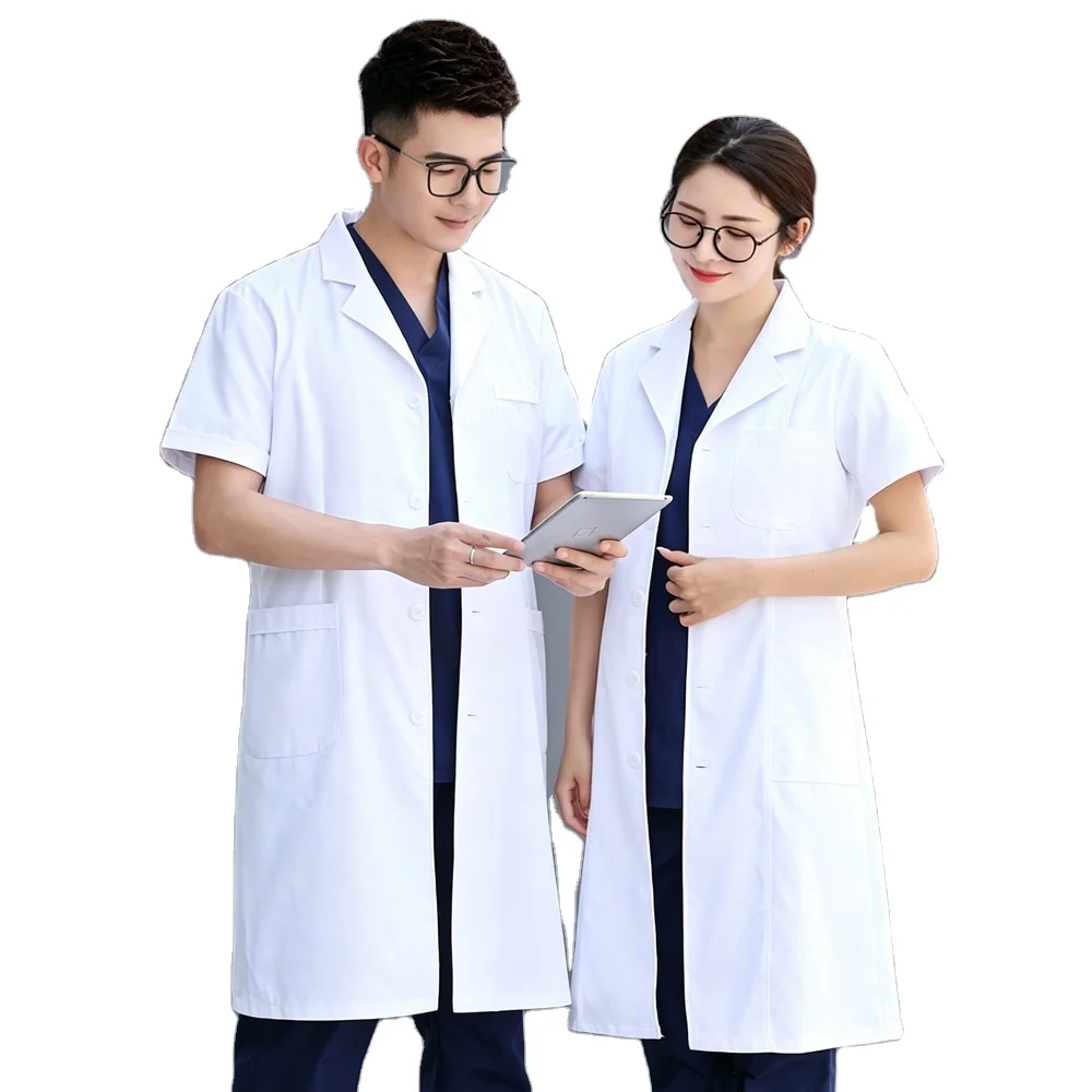 High Quality Hospital Lab Coats Medical Doctor Custom Adjustable Medical Doctor Lab Coat White Best Selleruniform Lab Coat