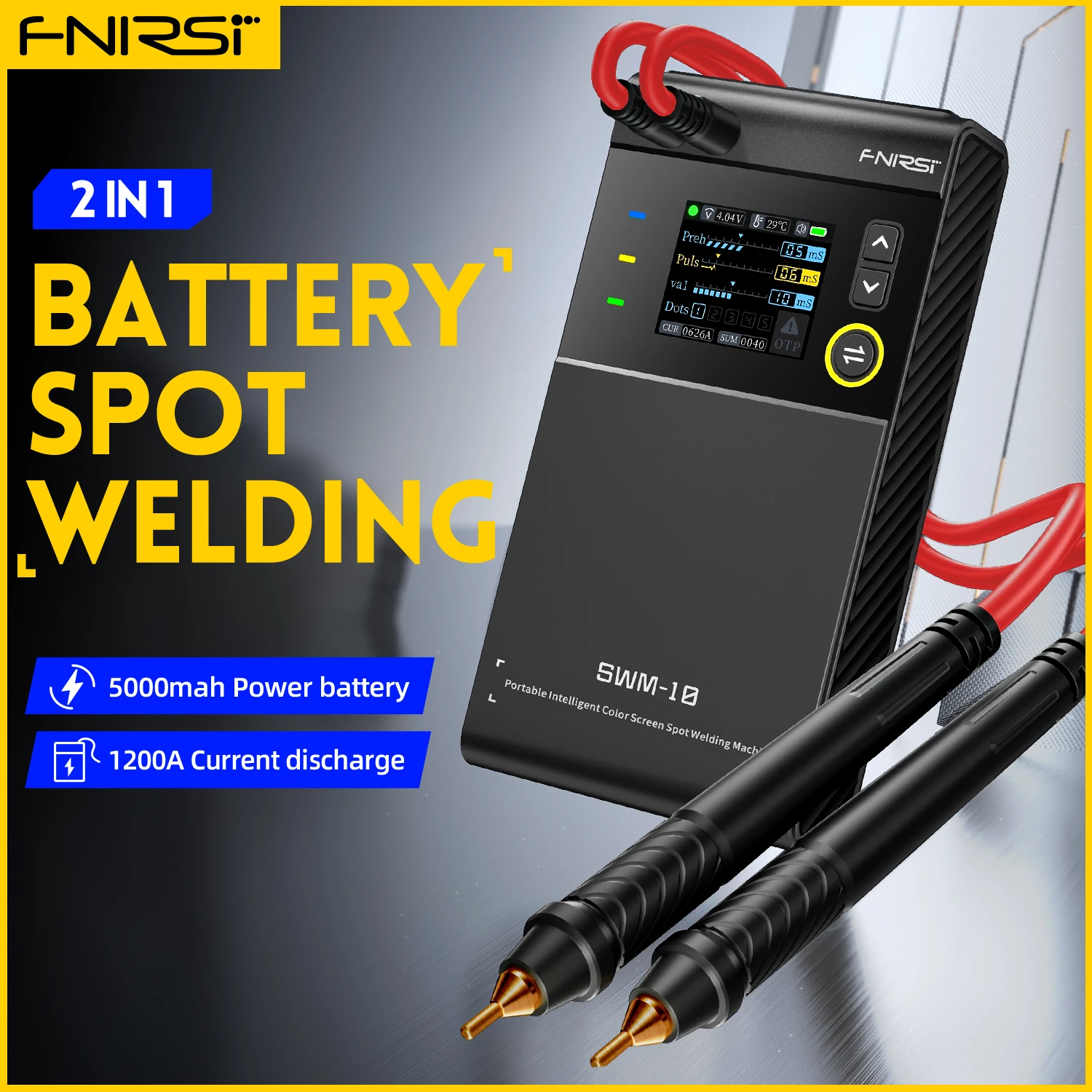 FNIRSI 1200A Mesin Las Titik P - Diy Electronics Spot Welder ulasan dan harga