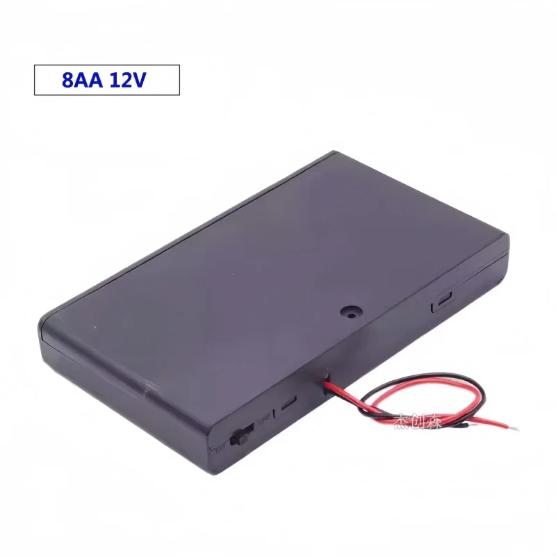8 Section AA Battery Case 12V Plastic Battery Holder With Cover Switch For DIY Project 8xAA