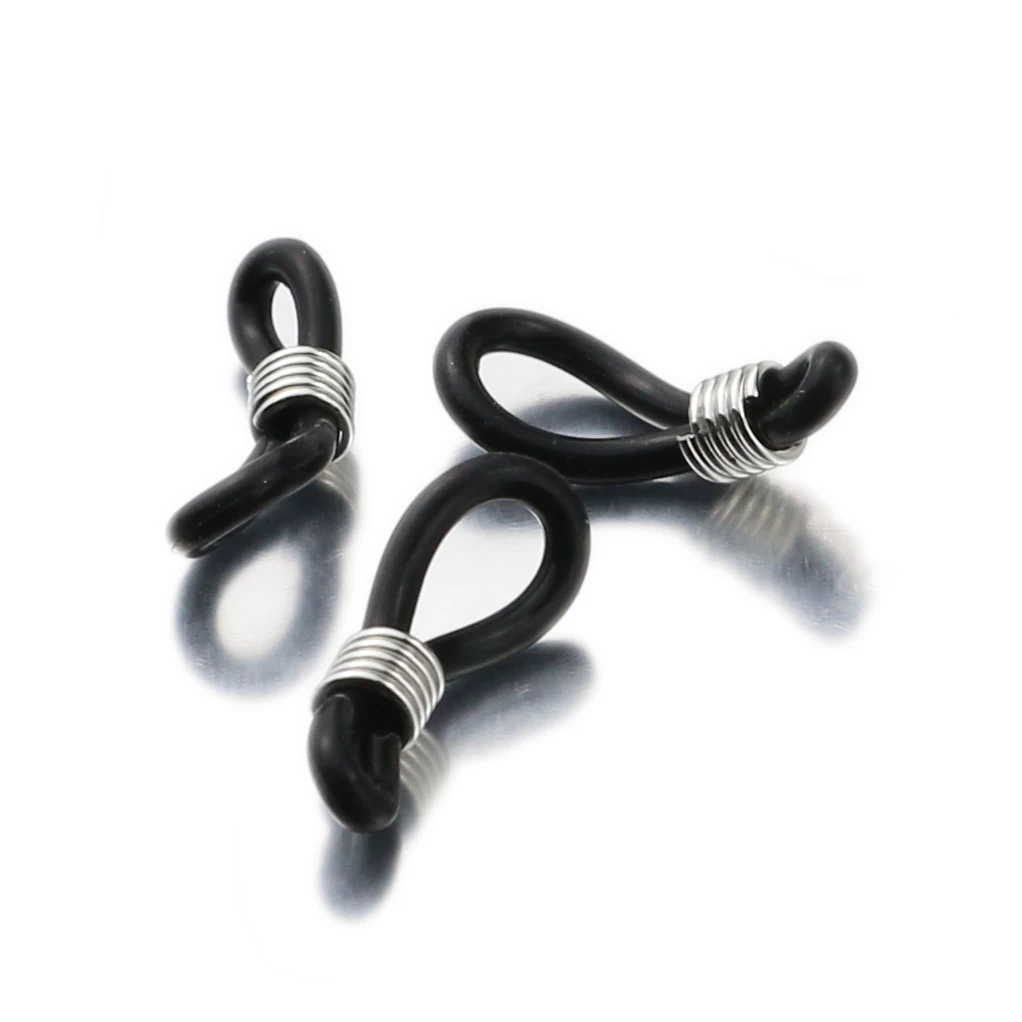 20pcs Adjustable Spring Rubber Ends for Eyeglass Chains