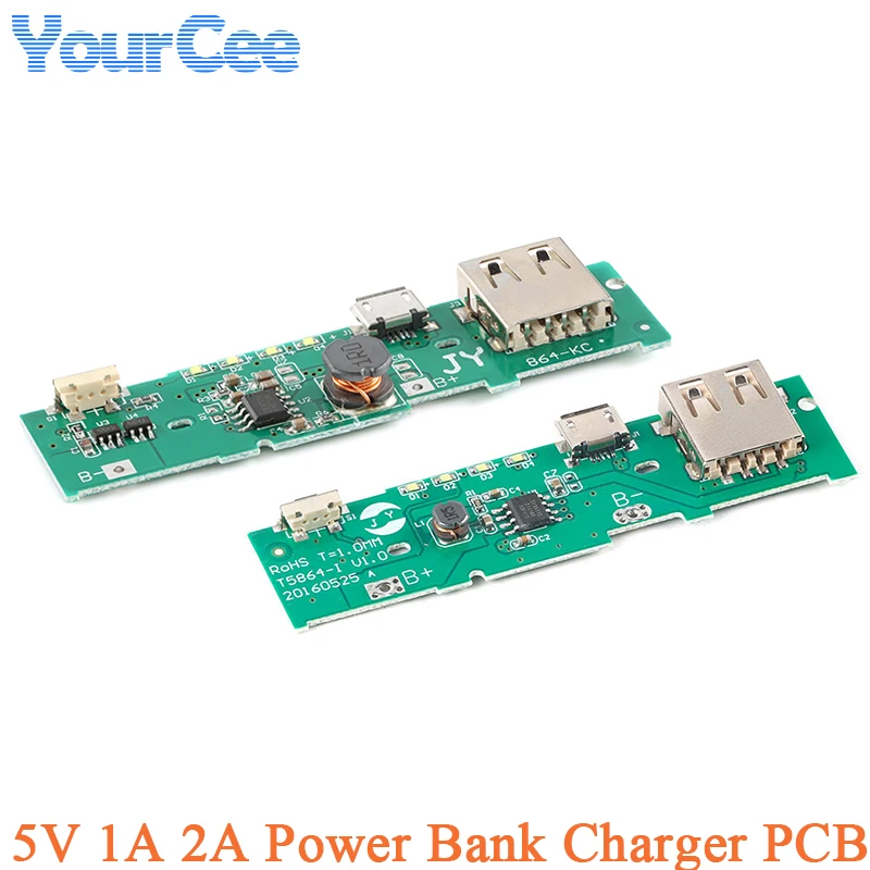 5V 1A 2A Power Bank Charger Charging Circuit Board Step Up Boost Power Module For Mobile DIY