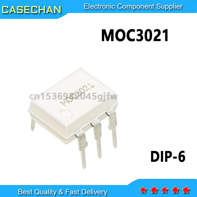 10PCS New and Original MOC3021 DIP-6