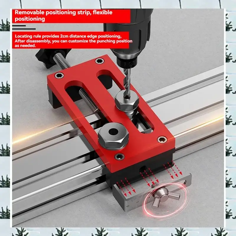 

ABLG Universal Aluminum Profile Drilling Jig With Drill Sleeve Drill Punching Locator Auxiliary Tool Profiles Screw Puncher