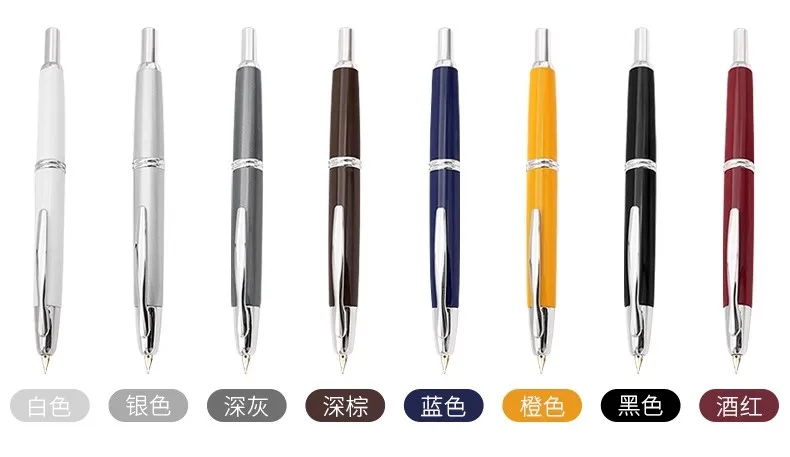 Japanischer Baile 18-Karat-Gold-Pressstift zum bequemen Schreiben von PILOT, kappenlose Silberclip-Serie, Business-Büro-Geschenk – Detail 7