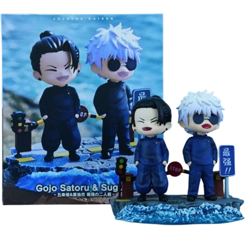 

Фигурка аниме-персонажей Гето Сугуру и Годжо Сатору из Jujutsu Kaisen, 12,5 см, коллекционная манга-фигурка из ПВХ, статуэтка GK, подарок