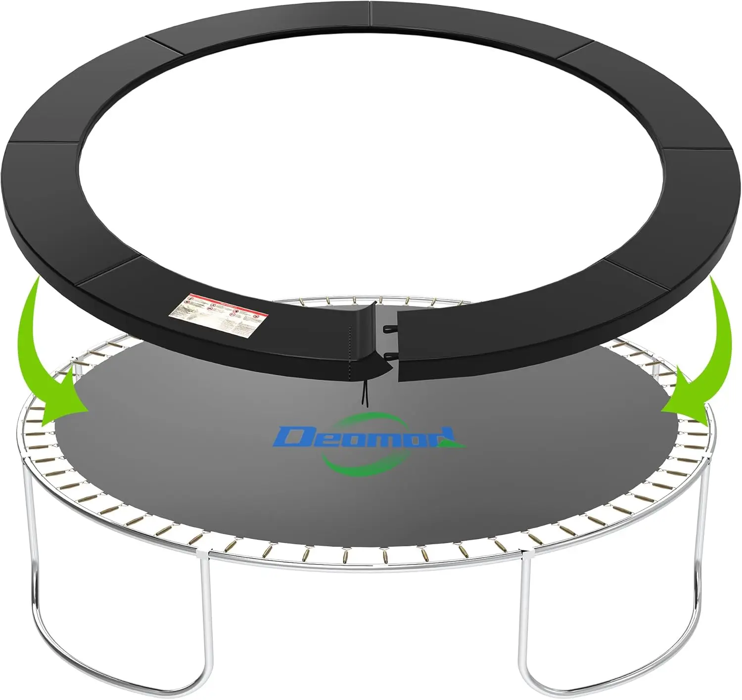 

Универсальная защитная накладка для батута, водонепроницаемая и устойчивая к разрывам, подходит для круглых батутов диаметром 10-14 футов для детей.